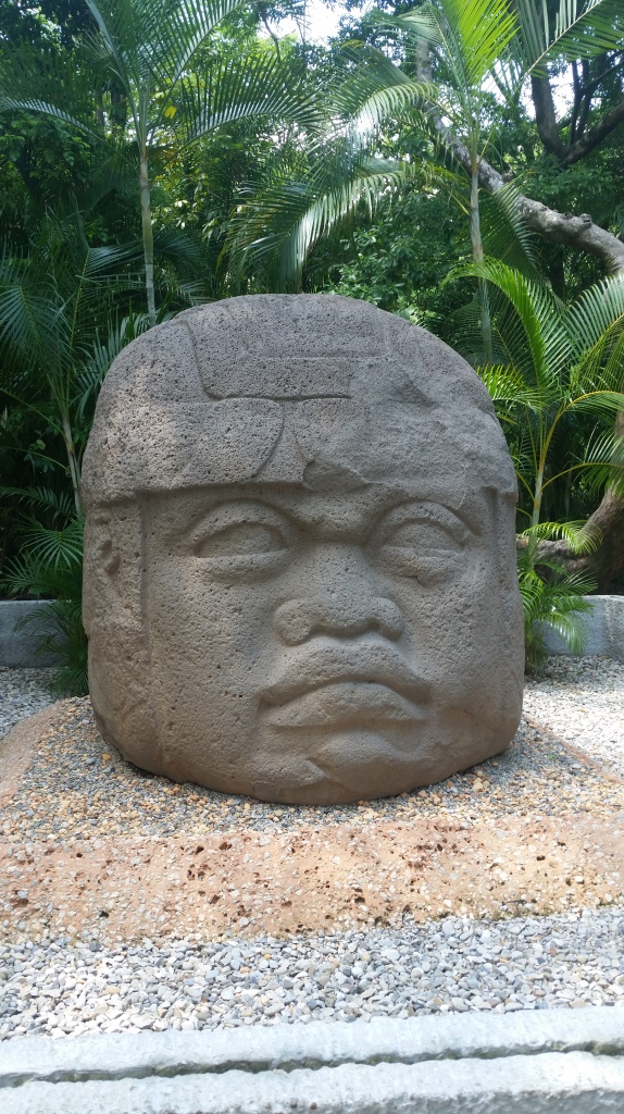 Only recovered Olmec head with closed lips. We don't know what that signifies.